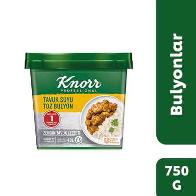 Knorr Tavuk Suyu Bulyon 750GR - Yemeğinize zengin tavuk lezzeti katar.